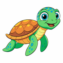 turtle cartoon vector