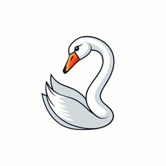 white swan vector