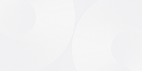 Modern shiny blue circle lines pattern. Futuristic technology concept. Suit for cover poster modern. Abstract white glowing geometric lines on gray background simple modern