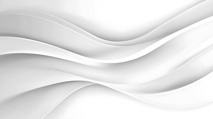 Obraz premium Fluid Grey Wave Abstract 3D Render AI Generated