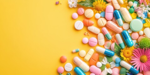 Obraz premium Medicaments Banner
