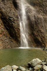 waterfall on the rocks
