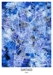Santiago ChileCity Map

