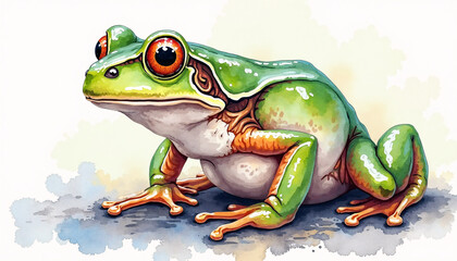 a green frog