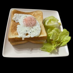 fried egg on toast