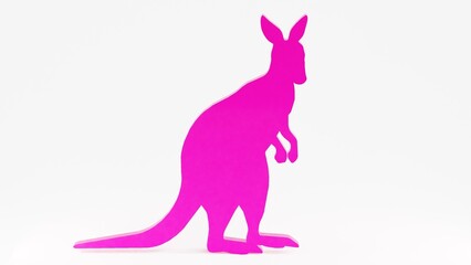 High-quality 3D kangaroo silhouette render, perfect for logos, branding, wall art, laser cutting, CNC, and digital designs. Isolated on white, ideal for creative projects, prints, and engraving.

