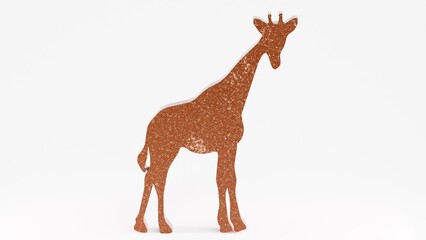 High-quality giraffe render, perfect for logos, branding, digital designs, and creative projects. Isolated on white, ideal for prints, illustrations, and artistic applications.

