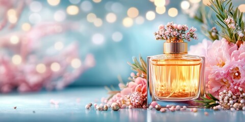 Elegant Perfume Bottle Banner