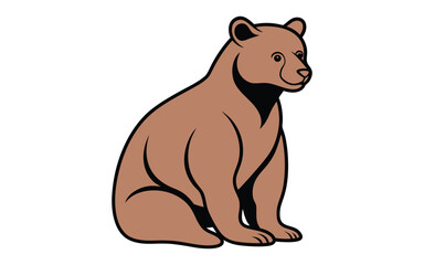 Obraz premium brown bear cartoon