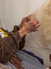 hands of a woman