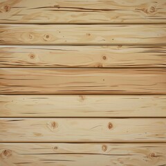 Fototapeta premium Horizontal light brown wood planks background. (1)