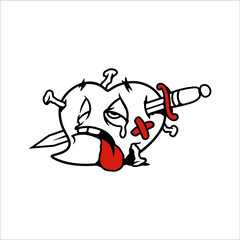 Obraz premium Love illustration depicting heartache 