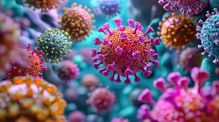 Fototapeta premium Close up of a colorful bunch of fresh flowers in natural light