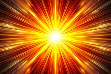 Fototapeta premium A bright yellow light with a red background