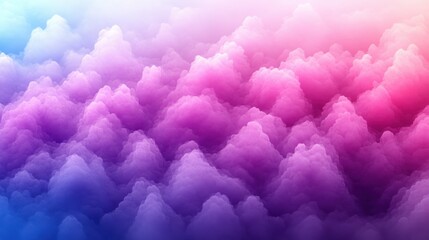 Fototapeta premium Pastel cloud mountainscape digital art fantasy