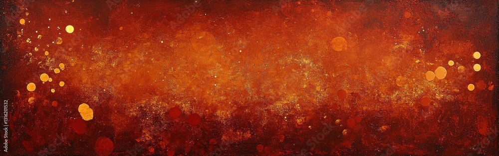 Leinwandbilder warm bronze and deep red sparkles create a vibrant abstract background full of dynamic energy
