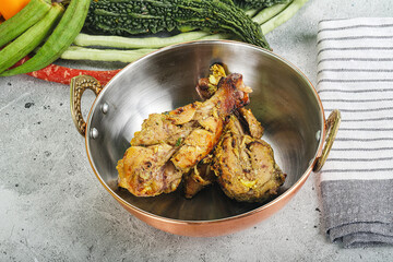 Chicken leg tikka with spices