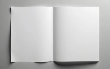 A blank sheet of paper on a light grey background