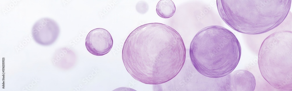 Leinwandbilder Minimalist pastel dots create a serene atmosphere in an abstract composition displaying calm and beauty