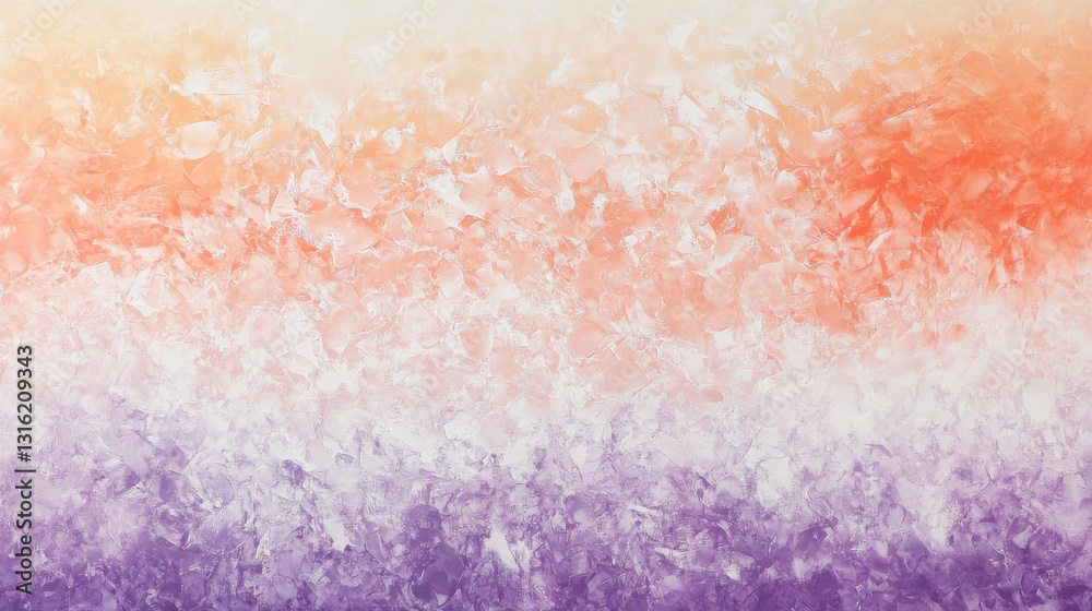 Poster elegant pastel coral to lavender transitions in a smooth layered design for a calming effect in deco