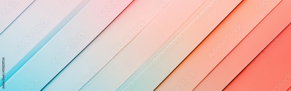 Poster Elegant gradient fill showcasing a smooth transition from muted hues to vibrant colors in a contemporary setting