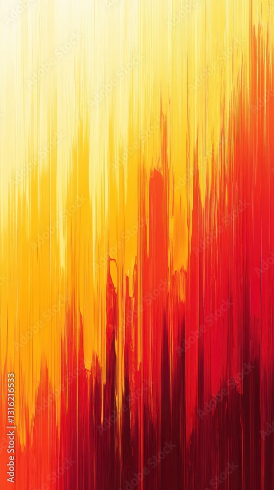 Leinwandbilder dynamic abstract gradient featuring fiery red and bright yellow tones in a visually captivating desi