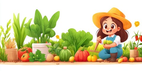 Fototapeta premium Gardening banner