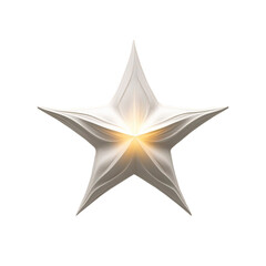 Obraz premium 3d golden star with transparent background PNG and JPEG image