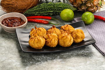 Tibetian cuisine - Momo stuffed dumplings