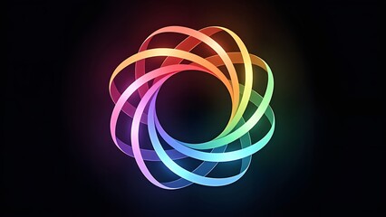 The rhythm of rainbow light and shadow