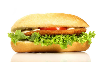 Chicken Schnitzel Baguette