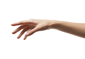 Isolated Woman's Hand Reaching Out