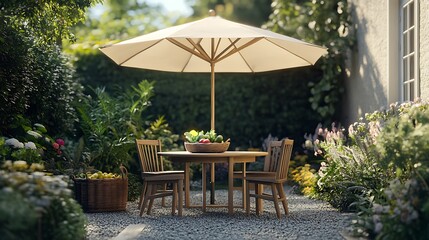 Obraz premium beautiful outdoor garden furniture set images