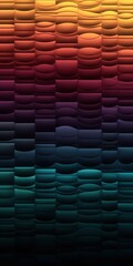 Fototapeta premium Colorful abstract waves create a striking gradient pattern of vibrant hues.