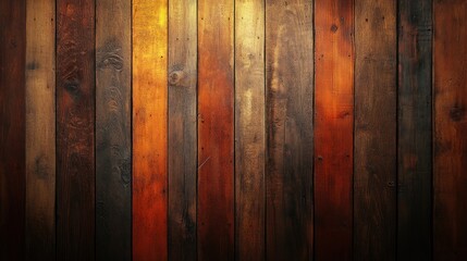 Rustic multicolored wood plank wall texture