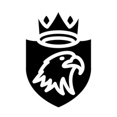 Royal Eagle Vector Design Icon Style