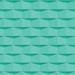 Geometric teal pattern with shadows, perfect for modern backgrounds and designs