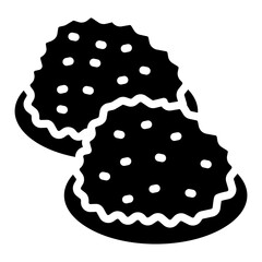 Coconut Macaroon Vector Design Icon Style