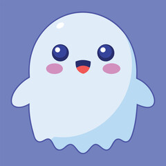 Cute-cartoon-ghosts Halloween characters kawaii.