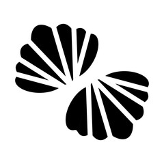 Scallop Shell Vector Design Icon Style