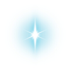 Realistic digital lens flare, Glowing sun light rays effect