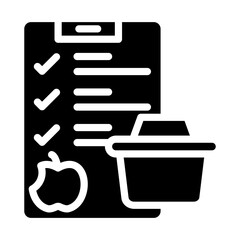 Grocery list Vector Design Icon Style