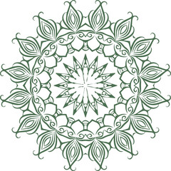 Beautiful flower art and mandala vector design