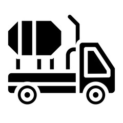 Cement Truck Vector Design Icon Style