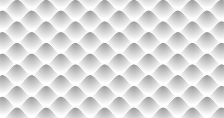 Fototapeta premium White abstract background. Seamless geometric pattern Vector illustration.