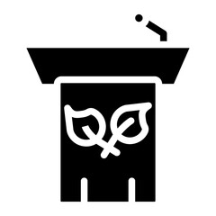Eco Conference Vector Design Icon Style