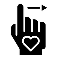 Swipe Right Vector Design Icon Style