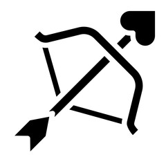 Cupid's Bow Vector Design Icon Style