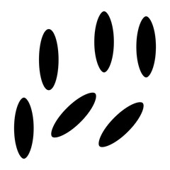 Black Rice Vector Design Icon Style