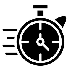 Stopwatch Vector Design Icon Style